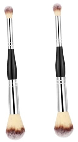 GANAZONO 2 Stück Doppelseitige Verblendpinsel aus Faser ABS für Loses Make Up für Damen zur Täglichen Anwendung