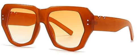 Damsolglasögon med personlig design, färgade solglasögon, dammode, sommarsolskydd, speglar, orange,