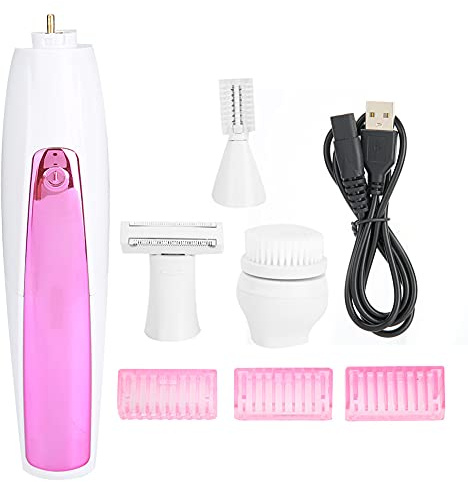USB wiederaufladbare elektrische Haarentfernung für Frauen, Gesichtsreinigung, Augenbrauen-Trimmmaschine, Gesichtshaarentfernungs-Epilierer mit 3 Begrenzungskämmen, IPX6 für