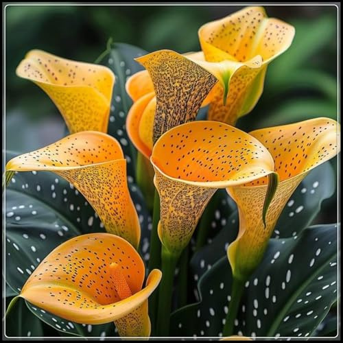 Mehrjährige Calla-Lilie, Elegante Gartenknolle, Winterharte Calla-Lilie, Einfach anzubauen und zu pflegen, Gedeiht gut in Töpfen.-10 Rhizome-F