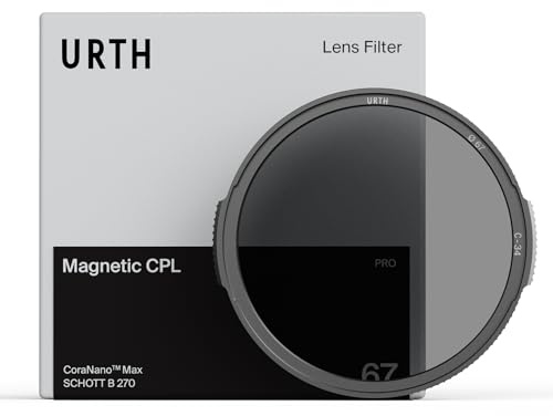 Urth Filtro Polarizador CPL Magnetico 77 mm (Pro) | Cierre magnetico profesional, polarizacion multicapa avanzada de 34 capas para objetivos
