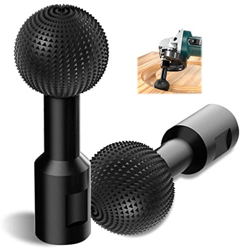 Scalpello Sferico per lima, Fresa per Metallo Intaglio legno Raspa, Scalpello Sferico, 14mm levigare e lucidare le Testine Multiuso Adatte, per Smerigliatrice Angolare da 115/125(14mm)