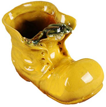 GANAZONO Cartoon Boots Shape Succulent Plants Flower Pot Indoor Flower Pots for Succulents Bonsai Planter Saucers Random Color