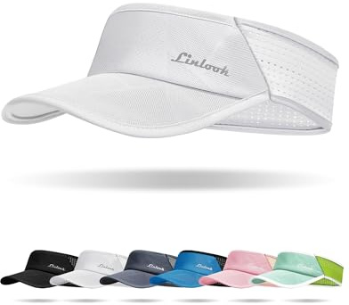 Linlook Visoren Cap Damen und Herren - UPF 50+ Sonnenblende mit Maschen, Schweißableitung Schirmmütze für Sommer Outdoor Tennis Radfahren