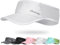 Linlook Sun Visor Hat for Men & Women | Lightweight Breathable Mesh, Stretchy Foldable Cooling Sports Visor Hat for Running, Golf, Tennis, Hiking White