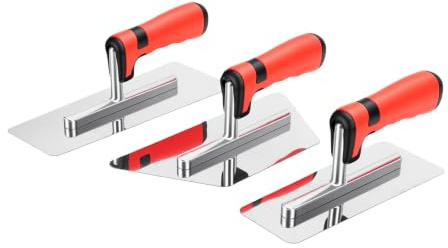 Asixxsix 3 Pack Plaster Finishing Trowel Set