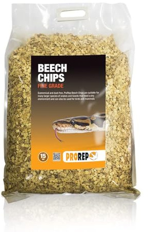 ProRep Beech Chips Fine 15kg | Reptile Substrate | 3-6mm | Natural Substrate | 15kg Bag