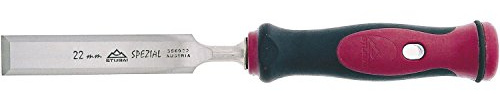 Stubai 356022 Spez. Stemmeisen schwedische Form 2K Heft 22 mm, mehrfarbig