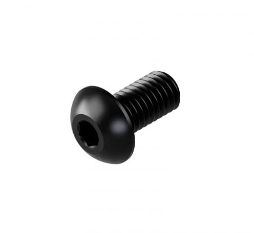 200 Innensechskant Linsenkopfschrauben ISO 7380-1 10.9 schwarz M8x8