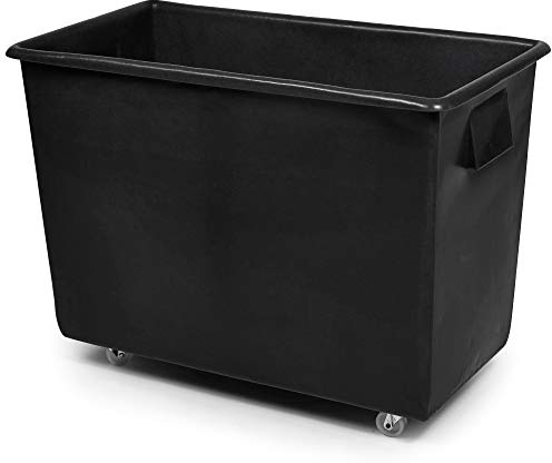 Drinkstuff Recycled Bottle Skip 165L – XL Size Heavy Duty Black Recycling Bin for Bars, Pubs, Restaurants, Commercial Kitchens & Events – Bottle & Glass Collection Skip on Wheels