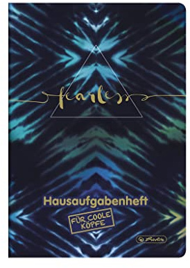 herlitz Aufgabenheft für coole Köpfe, A5, 48 Blatt, Motiv: New Batik Fearless, 1 Stück