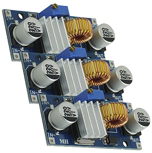 AZDelivery 3X XL4015 Transformateur de Tension DC-DC Step Down Module 5A 8V-36V à 1,25V-32V Compatible avec Arduino incluant Un E-Book!