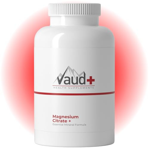 VAUD Magnesiumcitrat Tabletten – 200 mg Magnesium – Frauen & Männer | Magnesiumcitrat mit 200 mg Magnesium pro Tablette – bioverfügbare organische Verbindung, vegan, ohne Zucker, 100 Tabletten