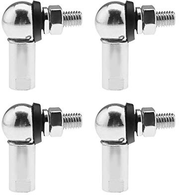OTOTEC Kugelgelenk-Set, Winkelgestänge, mit Federclip, Staubdichtung, CS DIN 71802, Ersatz für Getriebegestänge, M10 (RH), 4 Stück