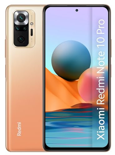 XIAOMI Redmi Note 10 Pro - Smartphone 6+128GB, 6,67” DotDisplay AMOLED 120Hz, Snapdragon 732G, 108MP Quad Camera, 5020mAh, Gradient Bronze (Versione Italiana + 2 Anni di Garanzia)