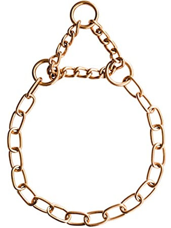 Sprenger Hundehalskette mit Durchzugskette 3 mm I CUROGAN Hundehalsband für kurz- und langhaar Hunderassen bis 55 kg (45 cm)