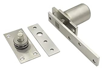 Aiyomi Edelstahl-Türscharniere 360 Grad Drehen Türdrehgelenksystem Unsichtbares Türband 90-Grad-Stellung Hydraulisches Pufferscharnier Lager 150Kg Für Drehtür Hölzerne Tür (1 Set)