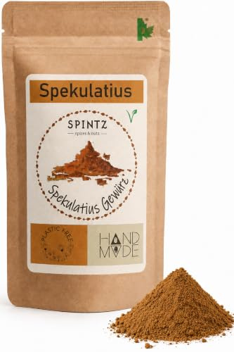 SPINTZ Spekulatiusgewürz 200g, Weihnachtsgewürz zum Backen & Verfeinern | Mit Ceylon Zimt – aromatisch für Plätzchen, Kuchen, Desserts, Porridge, Milchreis, Kaffee & Kakao, ohne künstliche Aromen