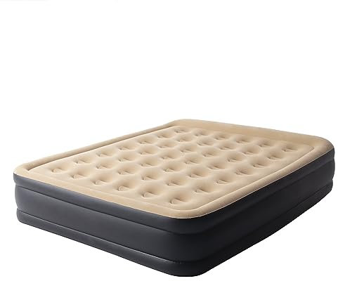 RAPTAVIS Matelas pneumatique Queen Size avec Pompe intégrée, Matelas Gonflable lit Jaune