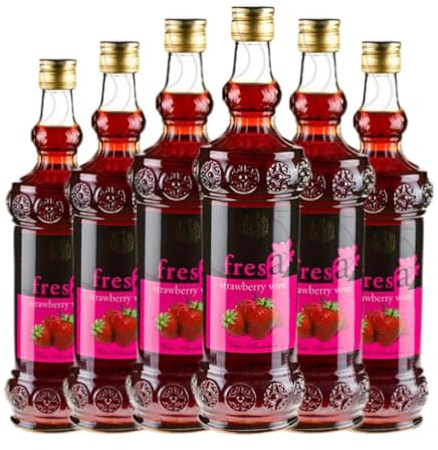 Licores López Jiménez Moscatel Fresa Moscato 75 cl (Caja de 6 Botellas de 75 cl)