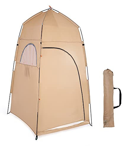 Pop-Up-Umkleidezelt, tragbare Campingdusche, Sichtschutz, Toilettenzelt für Camping, Strand, Caravan, Picknick, Angeln und Festivals im Urlaub (blau, 120 x 120 x 210 cm) Beauty Comes