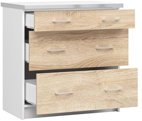 BDW S80 D2 köksunderskåp - 2 luckor - Inklusive bänkskiva - Lima-system - Rymligt och bekvämt - Hållbart och pålitligt - Bänkskiva i massivt trä - Sonoma ek - 80 cm