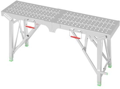 Verstellbare, faltbare Gerüstplattform für Deckenreinigung, Lackierung und Autowäsche, 150 kg Tragkraft (199,9 x 24,9 cm)