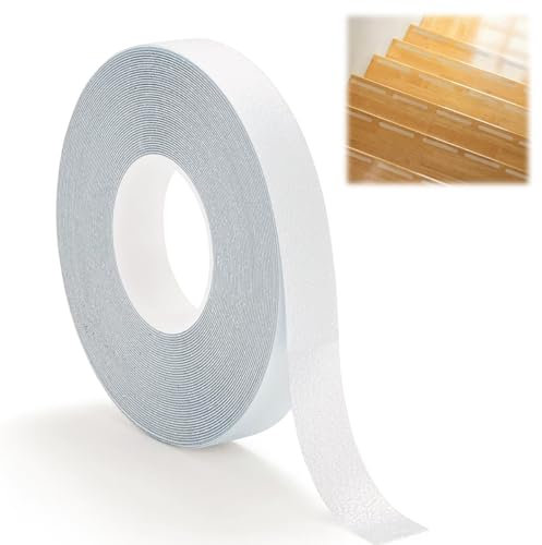 LuminaryLair Nastro Antiscivolo Trasparente 20m x 2cm, Adesivo per Scale e Gradini, Impermeabile, Tagliabile, Adatto per Interni ed Esterni