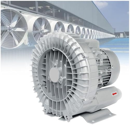 Ventilador Centrifugo Industrial 220v Ventilación Ventiladores Fans Centrifuge Fan Ventilador de Tambor Vórtice Bomba de Aire Estanque de Peces Aireador,220V-120W