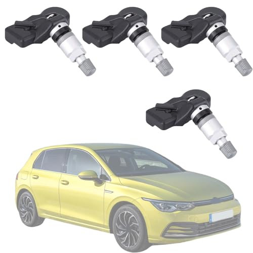 YQINGQ TPMS Reifendrucksensor für V-w Arteon CC Crafter Golf Tayron, Reifendruckkontrollsystem Überwachungssystem Reifendrucküberwachungssensor 5Q0907275 5Q0907275B Autoteile,4PCS