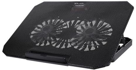 USB Laptop Cooler Stand for 14-15.6 Inch Laptops Abs Black