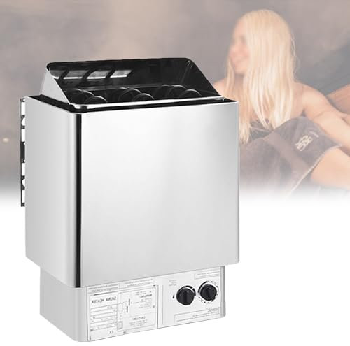 Stufa per Sauna Stufa Elettrica per Sauna 6KW/8KW/9KW Riscaldatore Portatile per Sauna Interno/Esterno 220 V/380 V per Appartamenti in Piscina Interna negli Hotel Sauna,8kw
