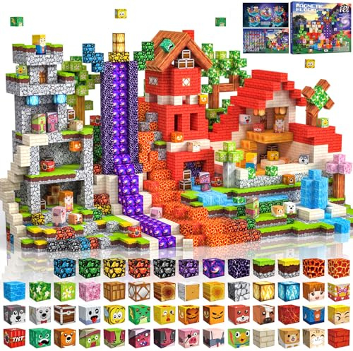 Magnetiska Byggklossar 220 PCS 2CM Magnetic Blocks, 3+ STEM Montessori sensoriska leksaker för 3 4 5 6 7 8 9 10 11 12 8-12 år gamla pojkar och flickor Födelsedagspresenter