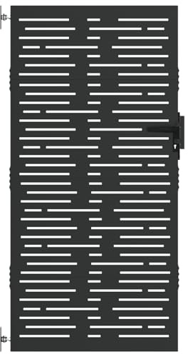 vidaXL Porta da Giardino - Una barriera Moderna e alla Moda per Gli Esterni, Perfetta per la Sicurezza, Resistente a Tutte Le intemperie, Non arrugginisce e Non sbiadisce