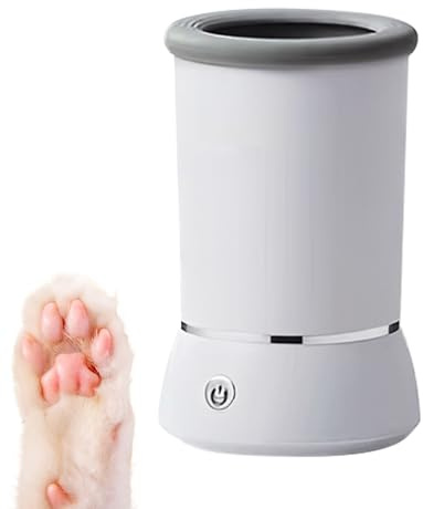 Zahoken Pulitore Automatico Zampe per Cani, Lavatrice Elettrica per Zampe di Animali Domestici, Pulitore per Zampes Elettrico USB Pet Washer - Macchina per La Pulizia dei Piedi degli Animali