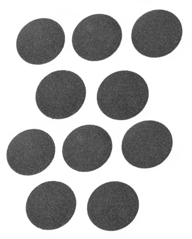 Gogogmee Hornhautentferner Ersatzköpfe Waschbar und Abs und Schleifmaterial 10 Stück Schwarze Praktisch für Pediküre Fußpflege zu Hause