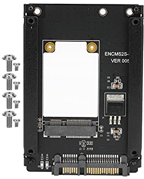 ChengyuWei Tarjeta adaptadora MSATA a SATA3.0, Lector de Disco Duro para SSD, Tarjeta de expansión de transmisión de Interfaz de Alta Velocidad de 6 Gbps con 8 Tornillos, Compatible con