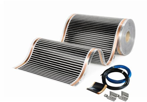 Pellicola Riscaldante a Infrarossi CALORIQUE NEO – Larghezza 50 cm – Copertura 3,5 m² – 150 W/m² – Riscaldamento Elettrico per Pavimento, Parete e Soffitto