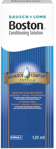 Bausch und Lomb Boston Conditioner, Kontaktlinsen Aufbewahrungslösung harte Linsen, 1er Pack 1 x 120 ml