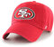 '47 NFL San Francisco 49ers Clean Up Unisex-Baseballkappe, Verstellbarer Riemenverschluss, Einheitsgröße, Team Logo, Farbe Rot