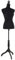vidaXL Busto Sartoriale Donna Nero in PE Manichino con Supporto Espositore