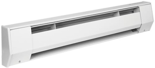 KING 4K1210-BW K Series Baseboard Heater, 4' / 1000W / 120V, Bright White