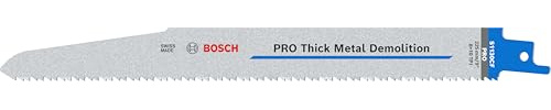 Bosch 25x PRO Thick Metal Demolition S1130CF Recip Saw Blade, 1,6 x 22 x 22 | für Rohre und Profile aus Metall, Nichteisenmetalle, Länge 225 mm, Professional Zubehör Säbelsäge