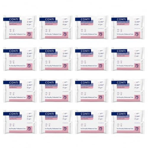 Conti Washcloth Large Patient Cleansing Wipes Overall Body (16 Packs of 75)