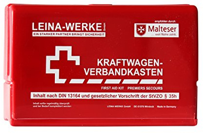 Leina-Werke 110298 Trousse de premiers secours pour voiture Leina-Star II, rouge/blanc