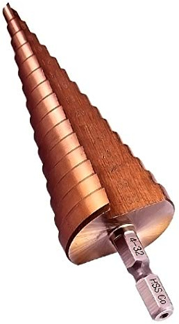 Meichoon Cobalto Broca Pagoda 4-32mm HSS M35 Mango Hexagonal Ranura Recta Taladro Grande de la del Pedazo Perforadora de Taladrado Cortar Ampliar Acero Inoxidable Chapas de Acero Endurecidas DC1606