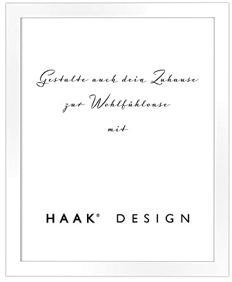 HaakDesign Bilderrahmen Tokio in Weiß (Hochglanz) 60 X 80 cm schlicht modern