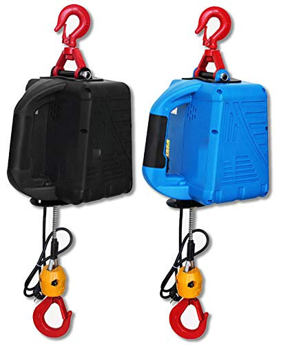 WUK Mini-Elektrozug, manuell + Fernbedienung + kabelloser 3-in-1-Traktionsaufzug, 1500 W tragbarer elektrischer Aufzug 220 V Haushaltskranaufzug