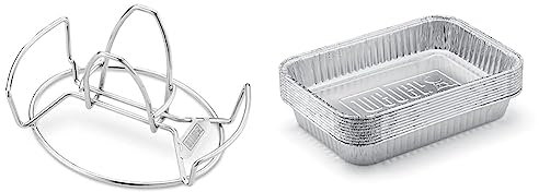 Weber Poultry Roaster & Drip Pans 10-Piece, Small