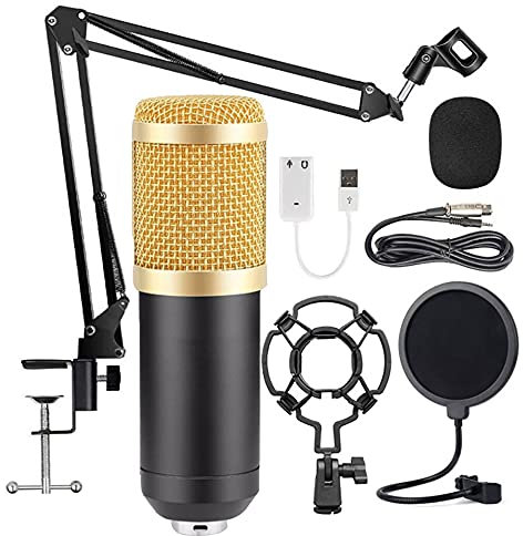 SNAWEN Kit Microfono Sospeso, Registrazione di Trasmissioni dal Vivo, Set di Microfoni A Condensatore A Diaframma Largo,B